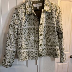 Doncaster Women's Olive and White Utility Jacket